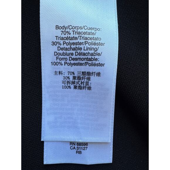 DKNY Black Short Cape Dress Size Small - Picture 6 of 8